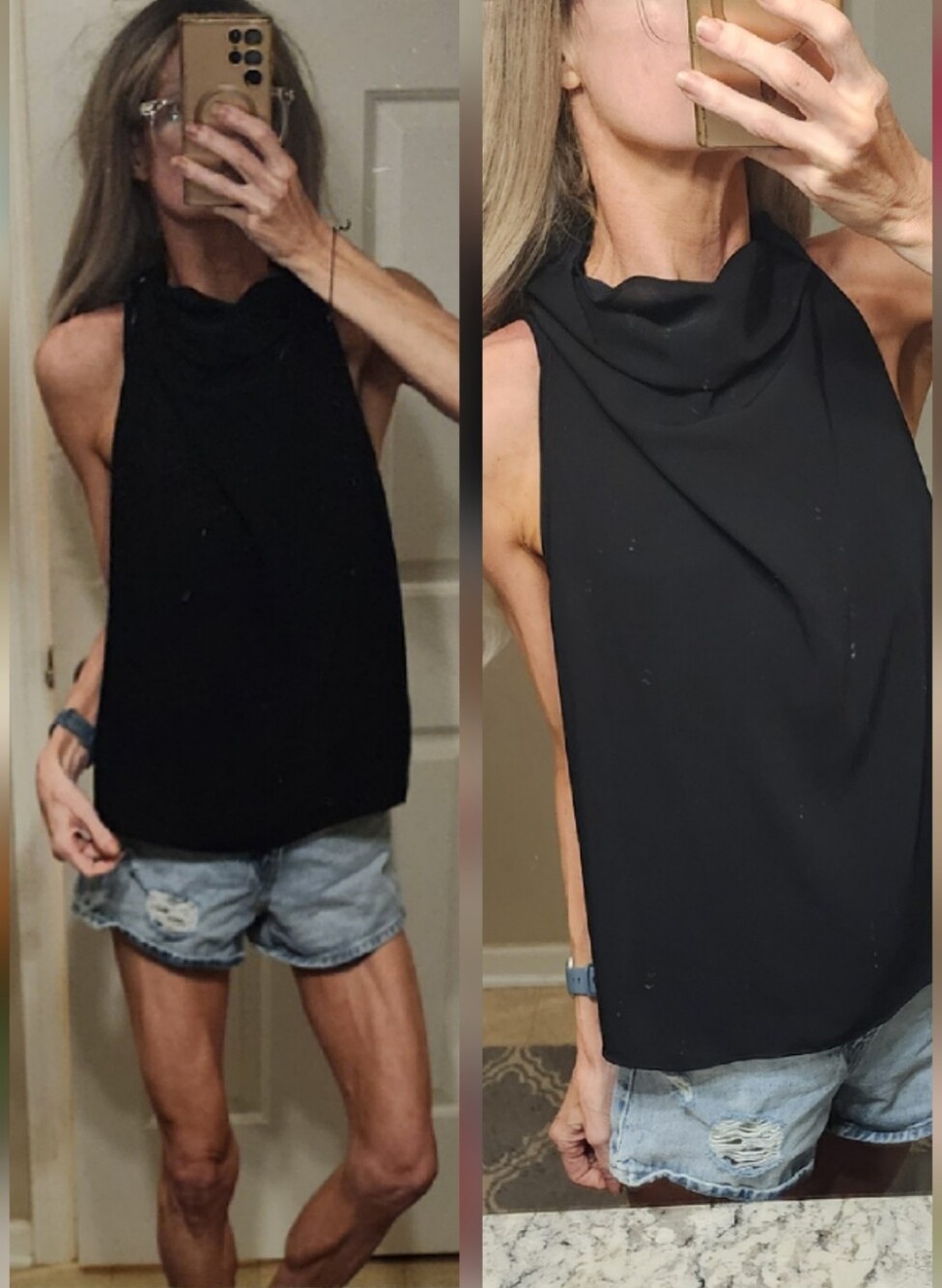 NWT Zara Draped Neck Tank
